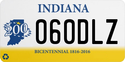 IN license plate 060DLZ