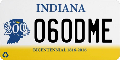 IN license plate 060DME
