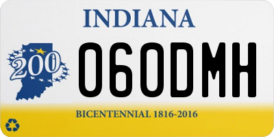 IN license plate 060DMH