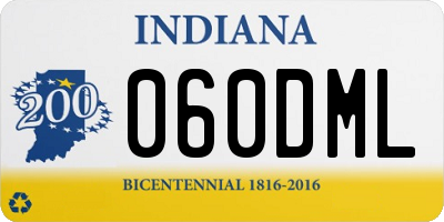 IN license plate 060DML