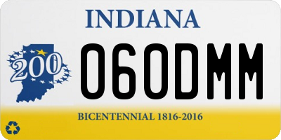 IN license plate 060DMM