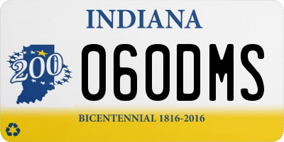 IN license plate 060DMS