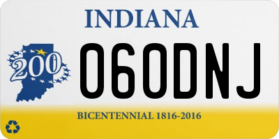 IN license plate 060DNJ
