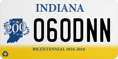 IN license plate 060DNN