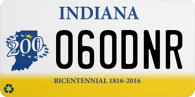 IN license plate 060DNR