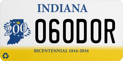 IN license plate 060DOR
