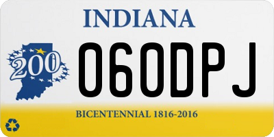 IN license plate 060DPJ