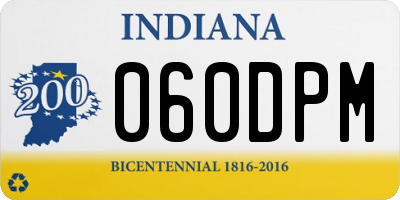 IN license plate 060DPM