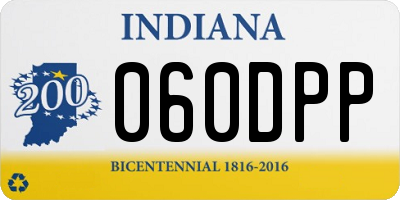 IN license plate 060DPP