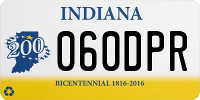 IN license plate 060DPR