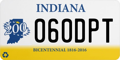 IN license plate 060DPT