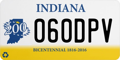 IN license plate 060DPV