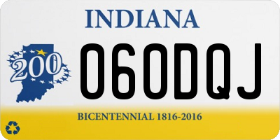 IN license plate 060DQJ