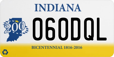 IN license plate 060DQL
