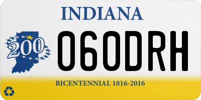 IN license plate 060DRH