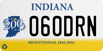 IN license plate 060DRN