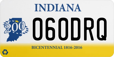 IN license plate 060DRQ
