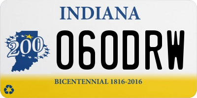 IN license plate 060DRW