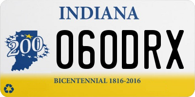 IN license plate 060DRX