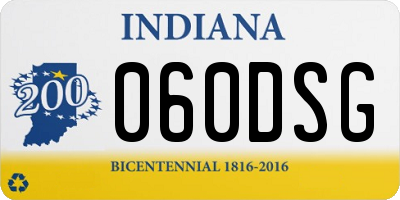 IN license plate 060DSG