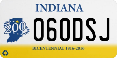 IN license plate 060DSJ