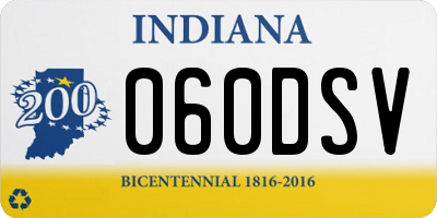 IN license plate 060DSV
