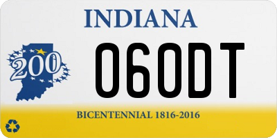 IN license plate 060DT