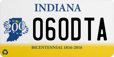 IN license plate 060DTA