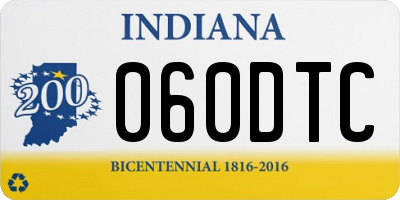 IN license plate 060DTC