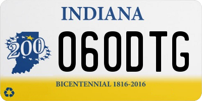 IN license plate 060DTG