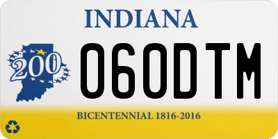 IN license plate 060DTM