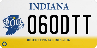 IN license plate 060DTT