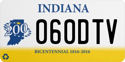 IN license plate 060DTV