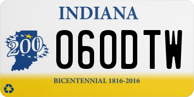 IN license plate 060DTW