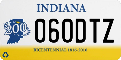 IN license plate 060DTZ