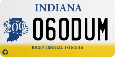 IN license plate 060DUM