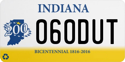 IN license plate 060DUT