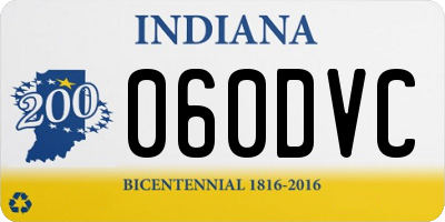 IN license plate 060DVC