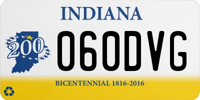 IN license plate 060DVG