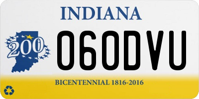 IN license plate 060DVU