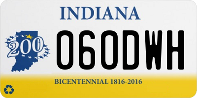IN license plate 060DWH