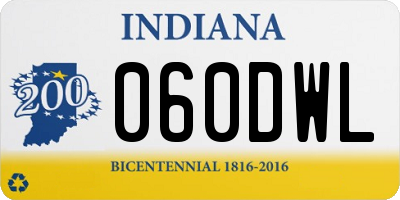 IN license plate 060DWL