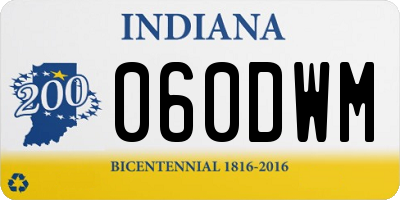 IN license plate 060DWM
