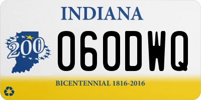 IN license plate 060DWQ