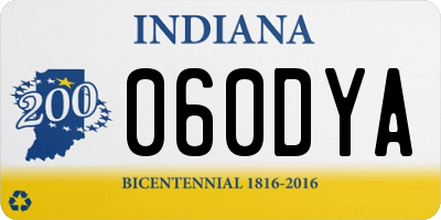 IN license plate 060DYA