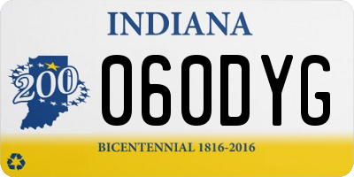 IN license plate 060DYG