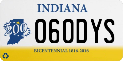 IN license plate 060DYS