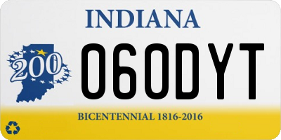 IN license plate 060DYT