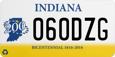 IN license plate 060DZG