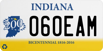 IN license plate 060EAM